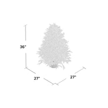 Load image into Gallery viewer, 3&#39; Green Pine Artificial Christmas Tree with 100 Clear Lights
