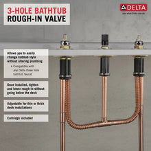 Load image into Gallery viewer, 3 Hole Roman Tub Valve
