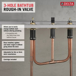 3 Hole Roman Tub Valve