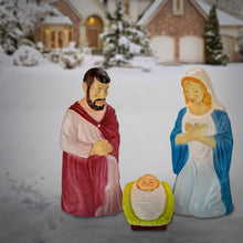 Load image into Gallery viewer, 3 Piece Blow Mold Nativity Set
