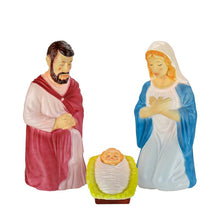 Load image into Gallery viewer, 3 Piece Blow Mold Nativity Set
