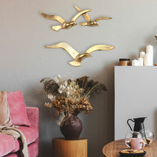 Load image into Gallery viewer, 2 Piece Flying Birds Metal Wall Décor Set
