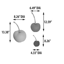 Load image into Gallery viewer, 3 Piece Hasting Apple Sculpture Set AS IS (SB1286)
