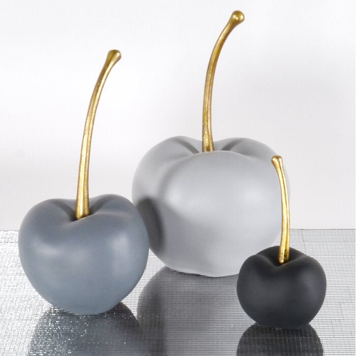 3 Piece Hasting Apple Sculpture Set AS IS (SB1286)
