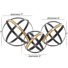 Load image into Gallery viewer, 3 Piece Hunton Metal Sculpture Set MRM2781
