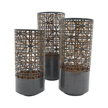 Load image into Gallery viewer, 3 Piece Iron Tabletop Lantern Set
