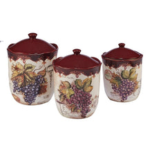 Load image into Gallery viewer, 3 Piece Kitchen Canister Set AS IS #ND1063
