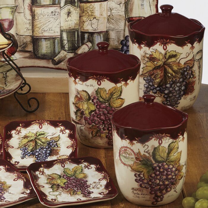 3 Piece Kitchen Canister Set AS IS #ND1063