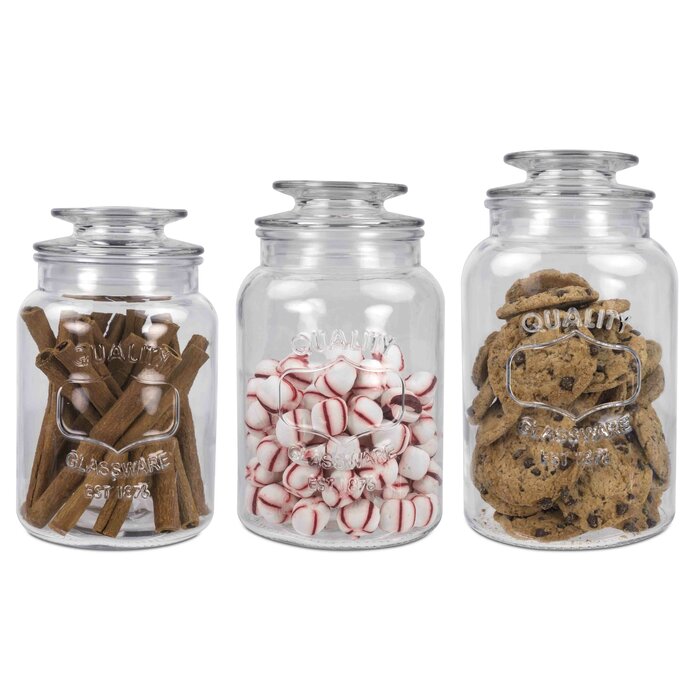 3 Piece Kitchen Canister Set  #1504HW