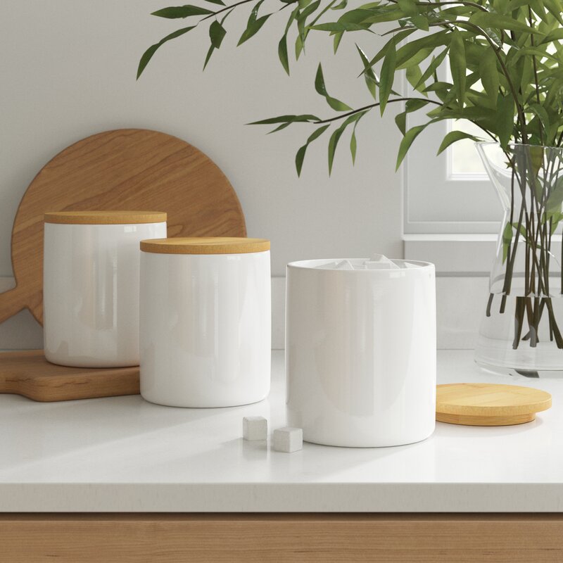 3 Piece Kitchen Canister Set (Set of 3) CG332