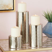 Load image into Gallery viewer, 3 Piece Metal Candlestick Set 4584RR

