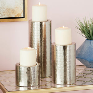 3 Piece Metal Candlestick Set 4584RR