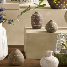 Load image into Gallery viewer, 3 Piece Neace Gray Terracotta Table Vase Set 50AH
