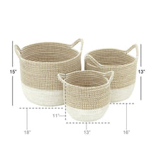 Load image into Gallery viewer, 3 Piece Seagrass Basket Set (Set of 6) MRM1791
