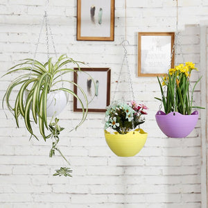 3 Piece Self-Watering Hanging Planter Set