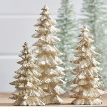 Load image into Gallery viewer, *AS IS* White 2 Piece Snowcovered Tree Set #AD68
