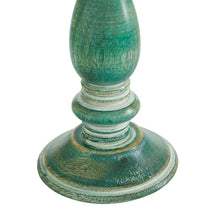 Load image into Gallery viewer, 3 Piece Solid Wood Tabletop Candlestick Set
