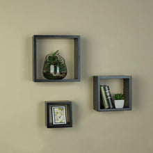 Load image into Gallery viewer, 3 Piece Square Shelf Set #2531HW
