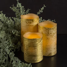 Load image into Gallery viewer, 3 Piece Unscented Flameless Candle Set
