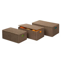 Load image into Gallery viewer, 3 Piece Wicker Basket Set

