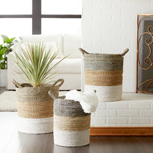 Load image into Gallery viewer, 3 Piece Wicker Basket Set

