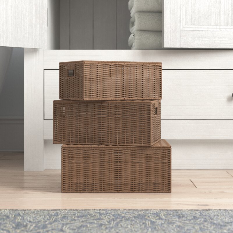 3 Piece Wicker Basket Set SB2102