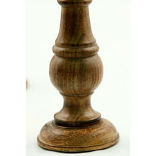 Load image into Gallery viewer, 3 Piece Wood Candlestick Set Brown#2030HW
