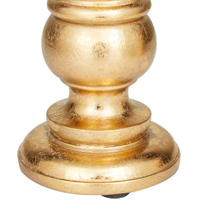 3 Piece Wood Tabletop Candlestick Set