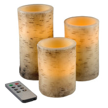 Load image into Gallery viewer, 3 Pieces Vanilla Scented Flameless Candle Set 2584CDR/GL
