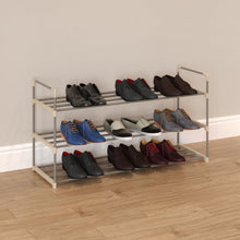 Load image into Gallery viewer, 3 Tier 18 Pair Shoe Rack
