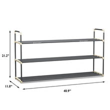 Load image into Gallery viewer, 3 Tier 18 Pair Shoe Rack
