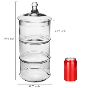 3 Tier Stacking 250 qt. Apothecary Jar OG209