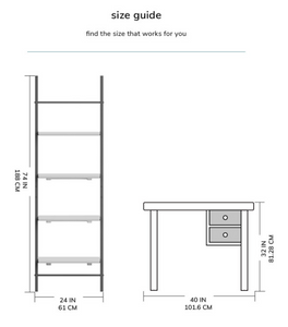 Claret Ladder Bookcase Shelf, Small