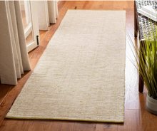 Load image into Gallery viewer, Montauk Green Olive 2 ft. x 8 ft. Solid Color Runner Rug
