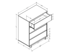 Load image into Gallery viewer, Modern 4 Drawer Dresser - Room Essentials™ 1511CDR
