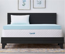 Load image into Gallery viewer, 4 Inch Gel and Aloe Infused Memory Foam Topper - Queen
