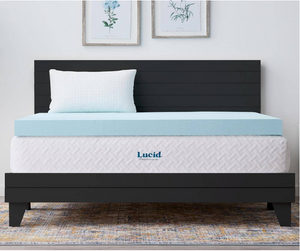 4 Inch Gel and Aloe Infused Memory Foam Topper - Queen