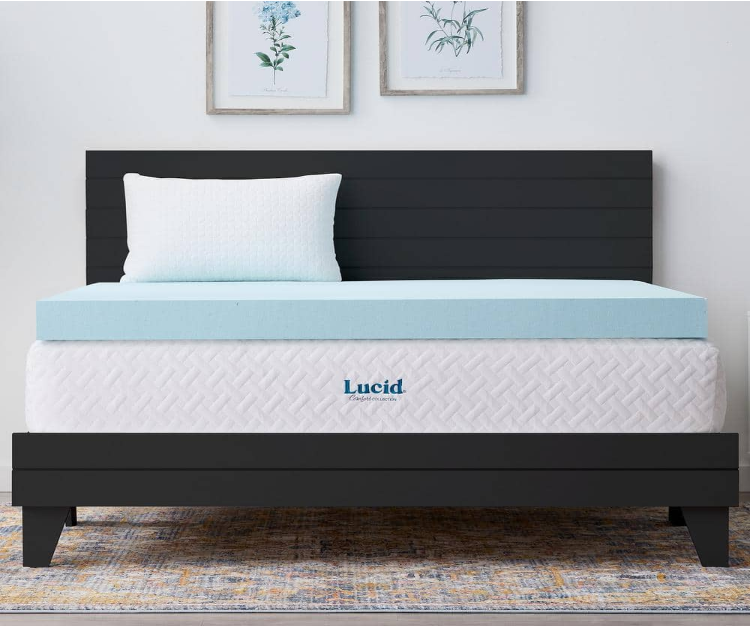 4 Inch Gel and Aloe Infused Memory Foam Topper - Queen