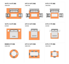 Load image into Gallery viewer, Abstract Dark Blue/Rust 4 ft. x 6 ft. Solid Area Rug
