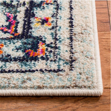 Load image into Gallery viewer, Safavieh Madison Blain 12 x 15 Cream/Blue Indoor Distressed/Overdyed Area Rug 5240RR
