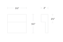 Load image into Gallery viewer, WAC Lighting Balance 6&quot; Tall LED Outdoor Wall Sconce Set to 3000K
