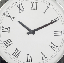 Load image into Gallery viewer, White Wood Glam Wall Clock 7710RR
