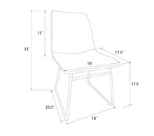 Load image into Gallery viewer, 2pk Bowden Faux Leather and Metal Dining Chair - Project 62™ MRM807
