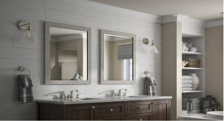 23 in. x 33 in. (S2) Rectangular Mirror Frame in Stone Mosaic