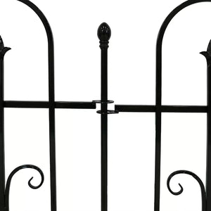 3 ft. H x 8 ft. W Rubenstein Garden Landscape Metal Fence Panel (Set of 2)