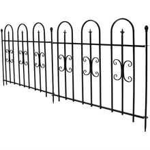 Load image into Gallery viewer, 3 ft. H x 8 ft. W Rubenstein Garden Landscape Metal Fence Panel (Set of 2)
