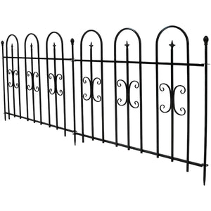 3 ft. H x 8 ft. W Rubenstein Garden Landscape Metal Fence Panel (Set of 2)
