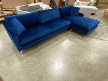 Load image into Gallery viewer, Jason 118.89&quot; Wide Velvet Sofa &amp; Chaise
