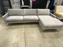 Load image into Gallery viewer, Jasper 119&quot; Wide Velvet Sofa &amp; Chaise
