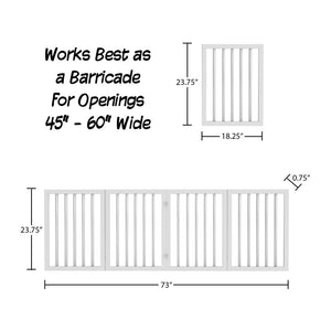 4-Panel Free Standing Pet Gate 7165RR